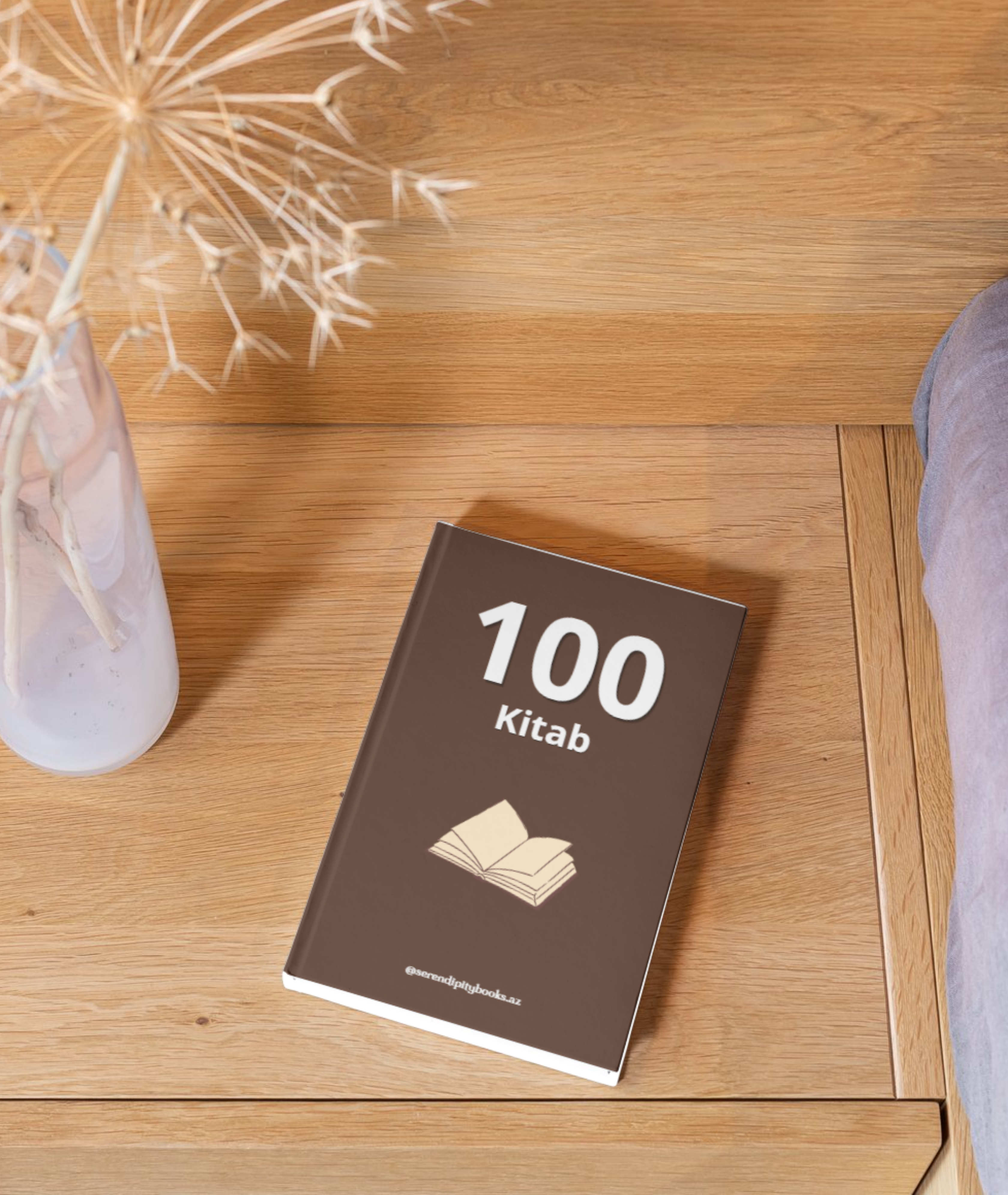 100 kitab jurnalı (qəhvəyi)